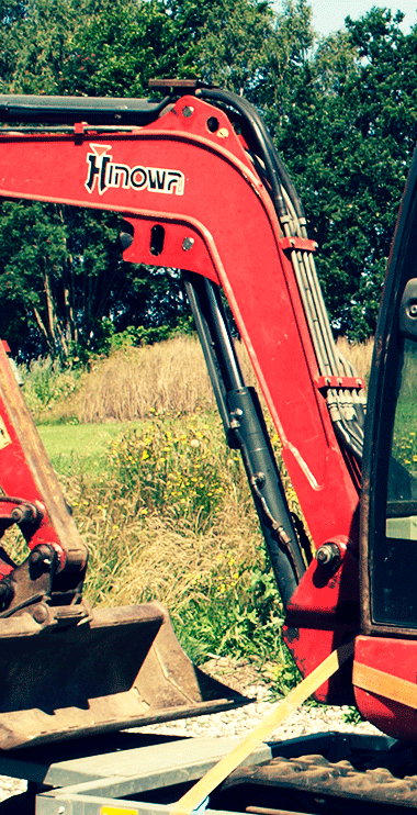 Minigraver, bobcat til leje